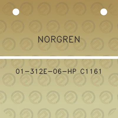 norgren-01-312e-06-hp-c1161