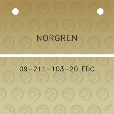 norgren-09-211-103-20-edc