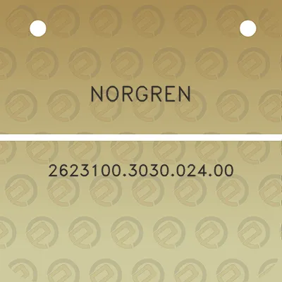 norgren-2623100303002400