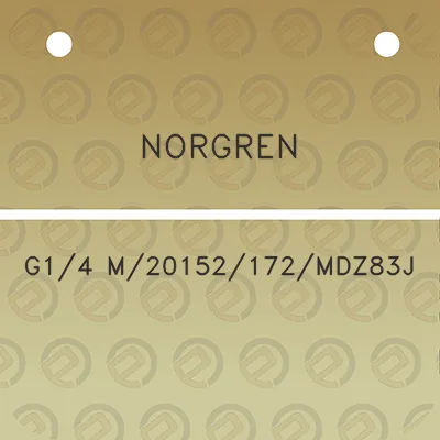 norgren-g14-m20152172mdz83j