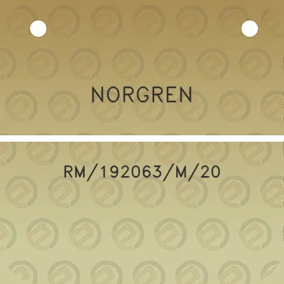 norgren-rm192063m20