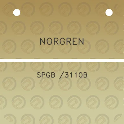 norgren-spgb-3110b