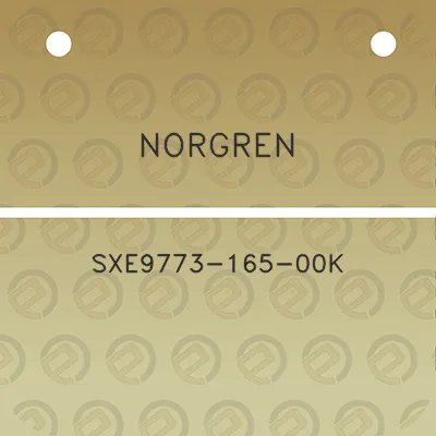 norgren-sxe9773-165-00k