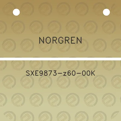 norgren-sxe9873-z60-00k