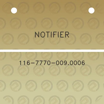 notifier-116-7770-0090006