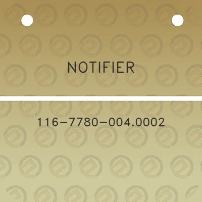 notifier-116-7780-0040002