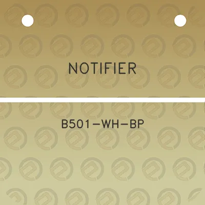 notifier-b501-wh-bp