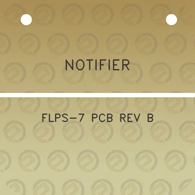 notifier-flps-7-pcb-rev-b