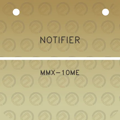 notifier-mmx-10me