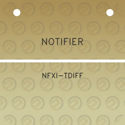 notifier-nfxi-tdiff