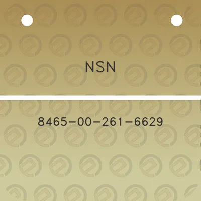 nsn-8465-00-261-6629