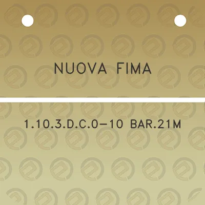 nuova-fima-1103dc0-10-bar21m