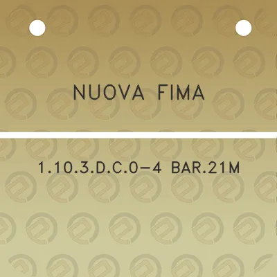 nuova-fima-1103dc0-4-bar21m