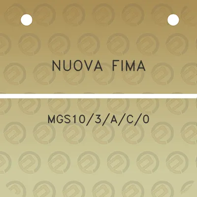 nuova-fima-mgs103ac0