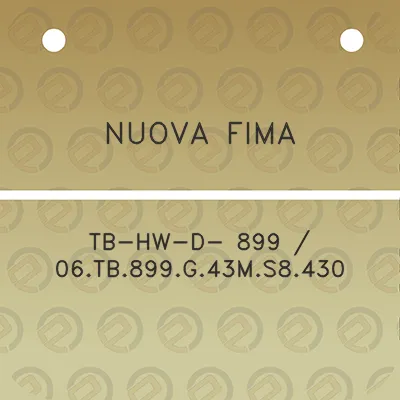 nuova-fima-tb-hw-d-899-06tb899g43ms8430