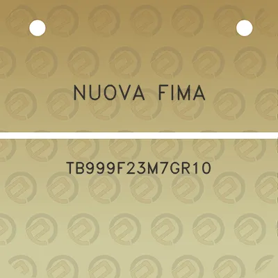 nuova-fima-tb999f23m7gr10