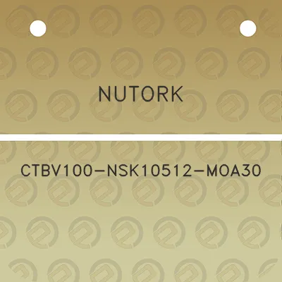 nutork-ctbv100-nsk10512-moa30