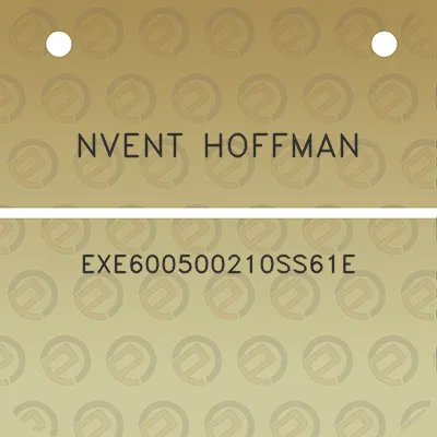 nvent-hoffman-exe600500210ss61e