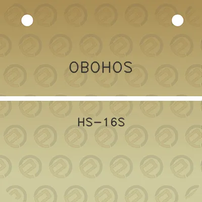 obohos-hs-16s