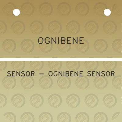 ognibene-sensor-ognibene-sensor