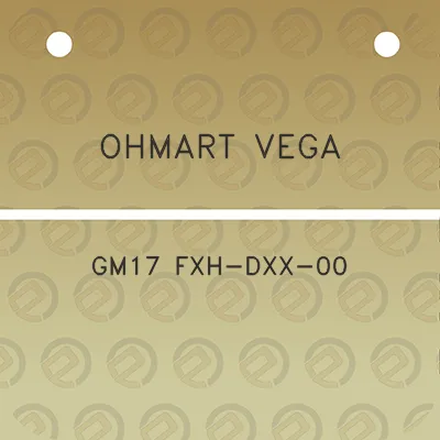 ohmart-vega-gm17-fxh-dxx-00