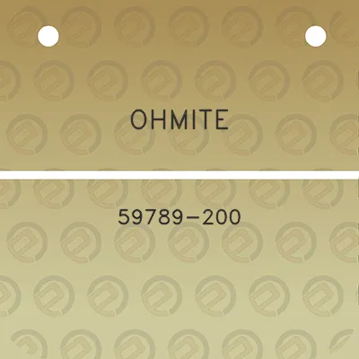 ohmite-59789-200