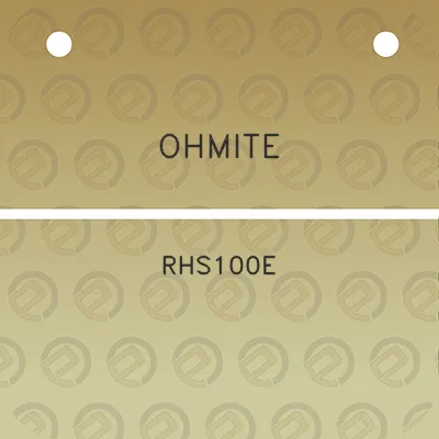 ohmite-rhs100e