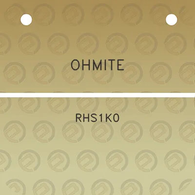 ohmite-rhs1k0