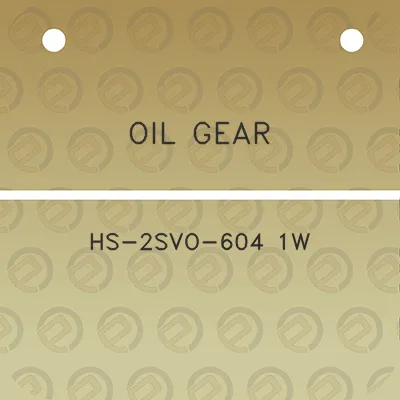 oil-gear-hs-2svo-604-1w