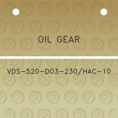 oil-gear-vds-520-do3-230hac-10