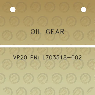 oil-gear-vp20-pn-l703518-002