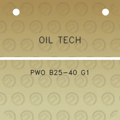 oil-tech-pwo-b25-40-g1