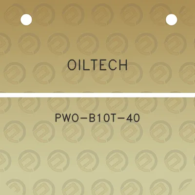 oiltech-pwo-b10t-40