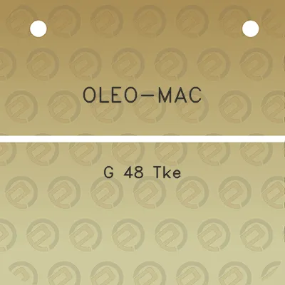 oleo-mac-g-48-tke