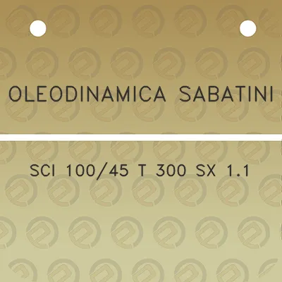 oleodinamica-sabatini-sci-10045-t-300-sx-11