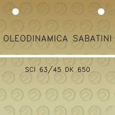 oleodinamica-sabatini-sci-6345-dk-650