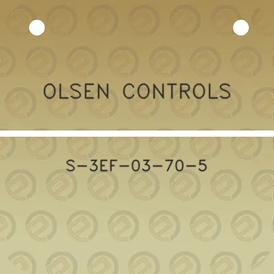 olsen-controls-s-3ef-03-70-5