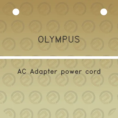 olympus-ac-adapter-power-cord