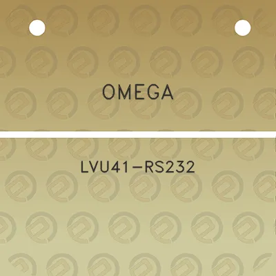 omega-lvu41-rs232