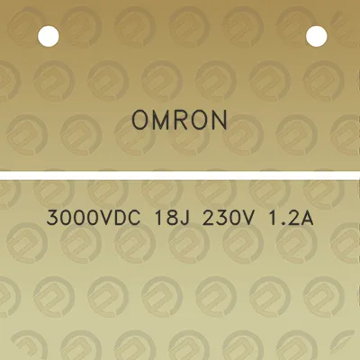 omron-3000vdc-18j-230v-12a
