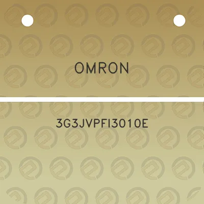 omron-3g3jvpfi3010e
