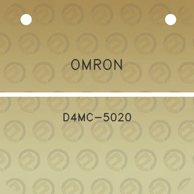 omron-d4mc-5020
