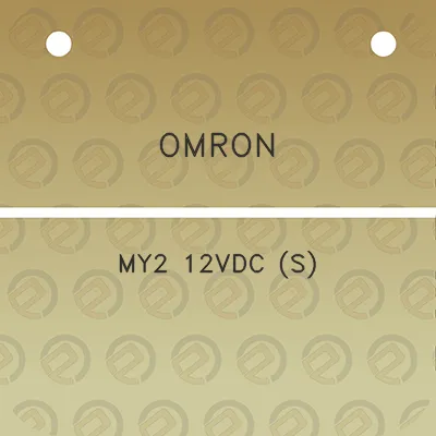 omron-my2-12vdc-s