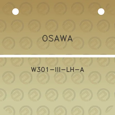 osawa-w301-iii-lh-a