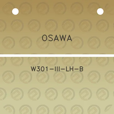 osawa-w301-iii-lh-b