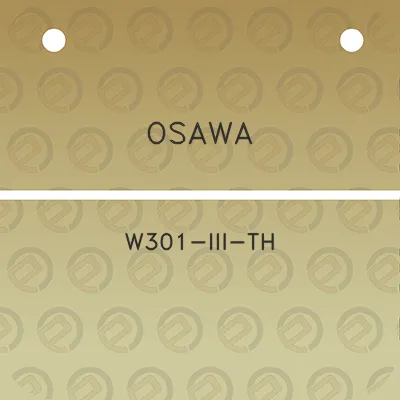 osawa-w301-iii-th