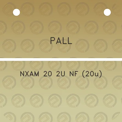 pall-nxam-20-2u-nf-20u