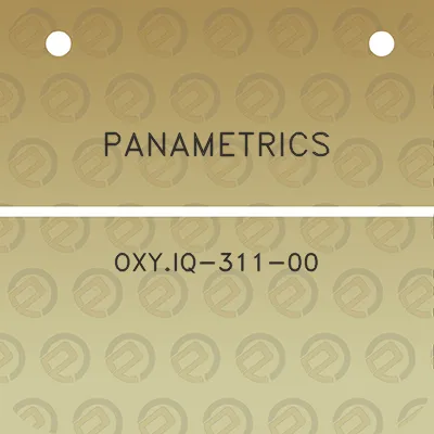 panametrics-oxyiq-311-00