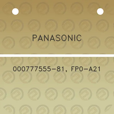 panasonic-000777555-81-fp0-a21