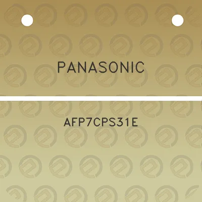 panasonic-afp7cps31e